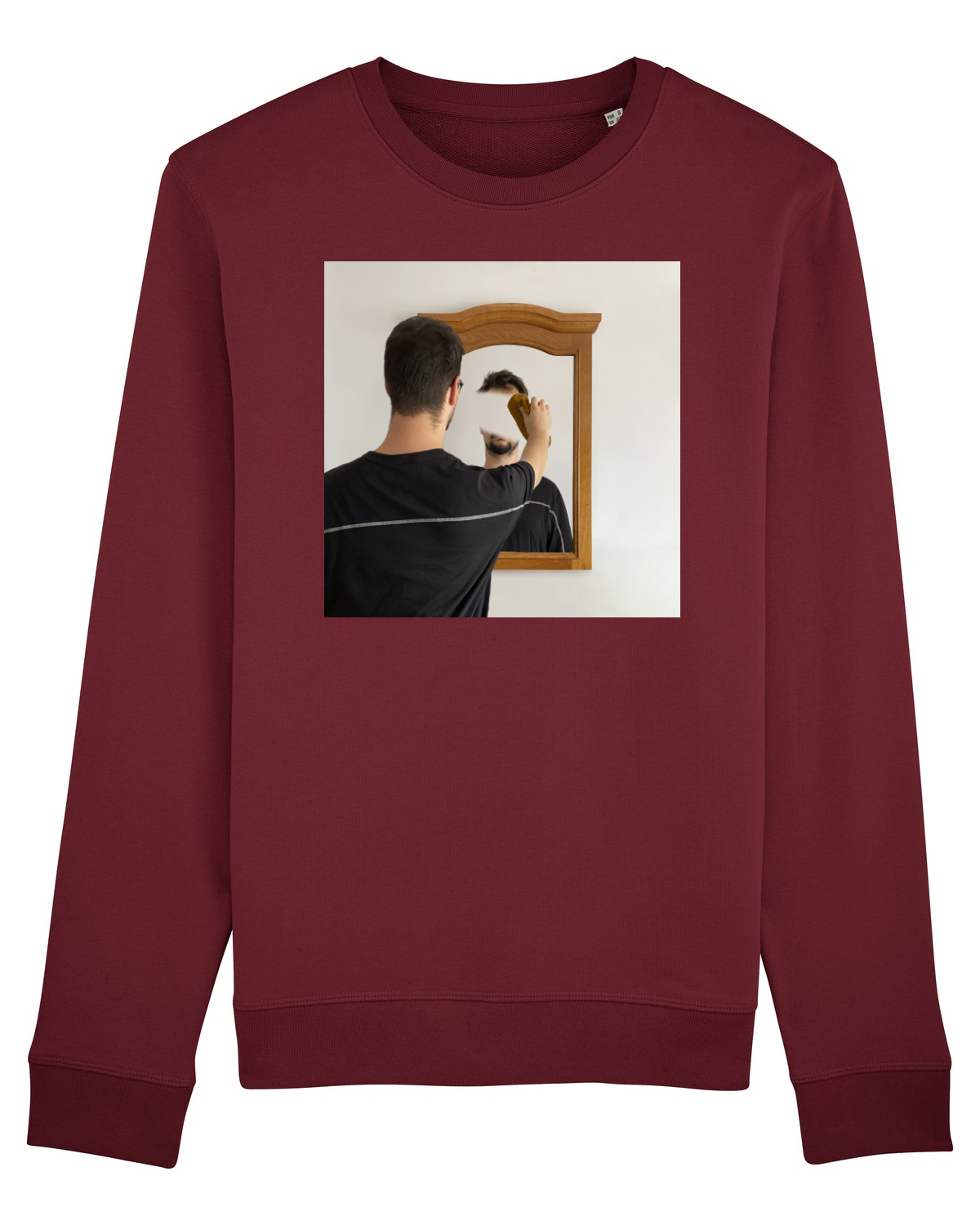 Bluză mânecă lungă Unisex Rise Burgundy