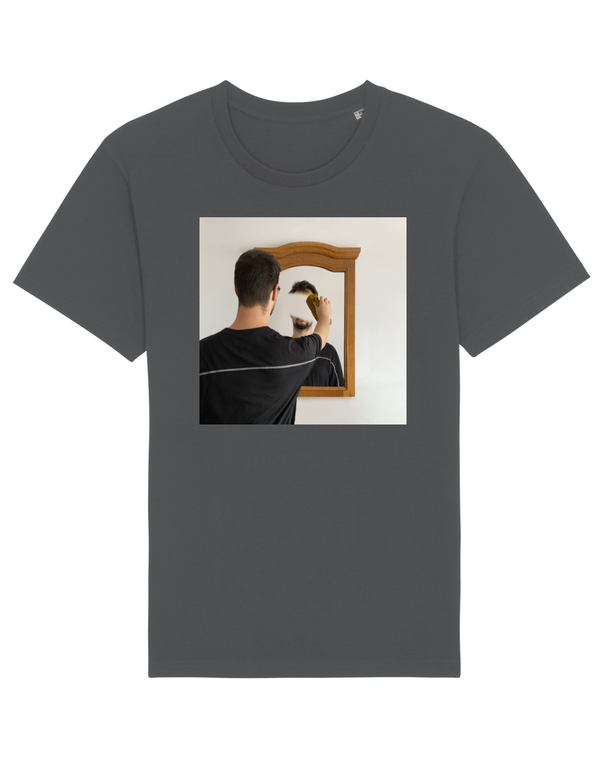 Tricou mânecă scurtă Unisex Rocker Anthracite