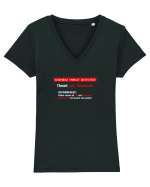 JOB and Homework virus Tricou mânecă scurtă guler V Damă Evoker