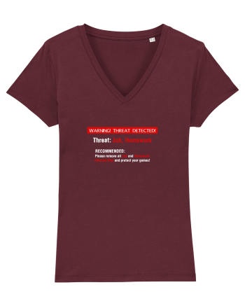 JOB and Homework virus Burgundy