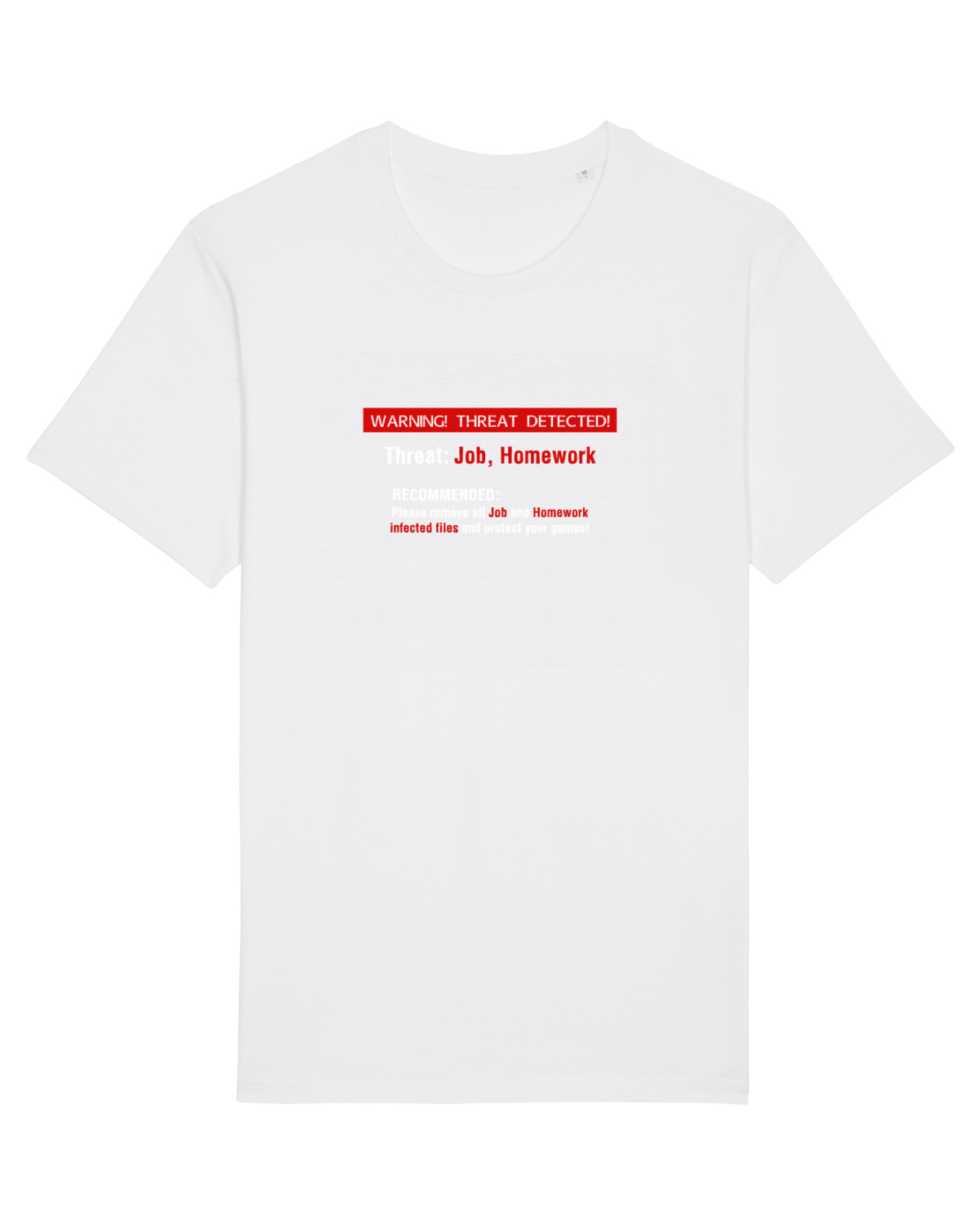 Tricou mânecă scurtă Unisex Rocker White