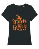 Witch And Famous Tricou mânecă scurtă guler larg fitted Damă Expresser