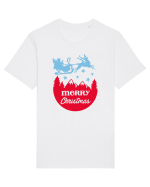 Merry Christmas Santa's Sleigh Tricou mânecă scurtă Unisex Rocker