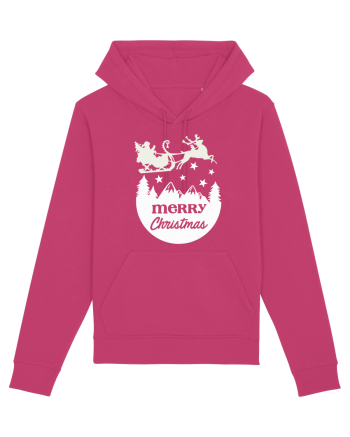 Merry Christmas Santa's Sleigh Raspberry