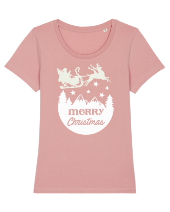 Merry Christmas Santa's Sleigh Canyon Pink