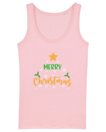 Merry Christmas Cotton Pink