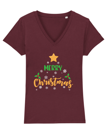 Merry Christmas Burgundy