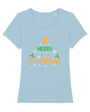 Merry Christmas Sky Blue