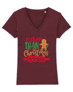 Cuter Than A Christmas Cookie Tricou mânecă scurtă guler V Damă Evoker