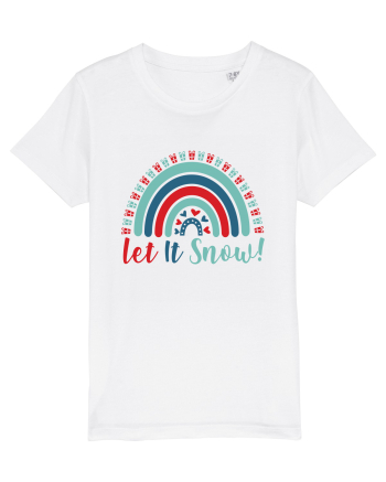 Let It Snow Xmas Rainbow White