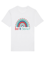 Let It Snow Xmas Rainbow Tricou mânecă scurtă Unisex Rocker