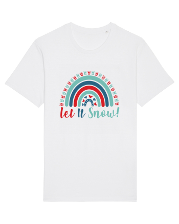 Let It Snow Xmas Rainbow White