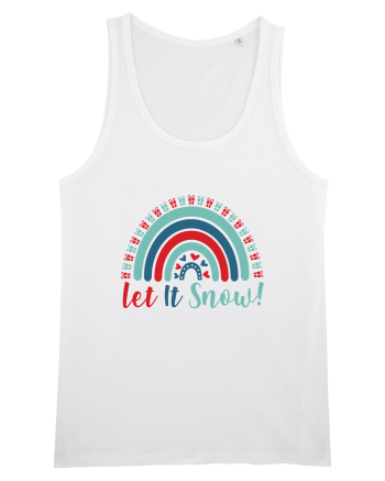 Let It Snow Xmas Rainbow White