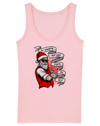 Naughty Tattooed Santa Cotton Pink