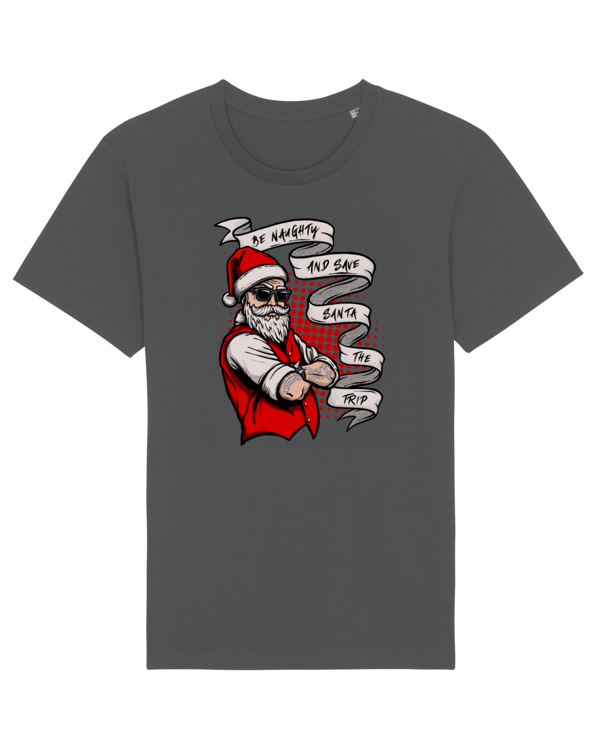 Tricou mânecă scurtă Unisex Rocker Anthracite