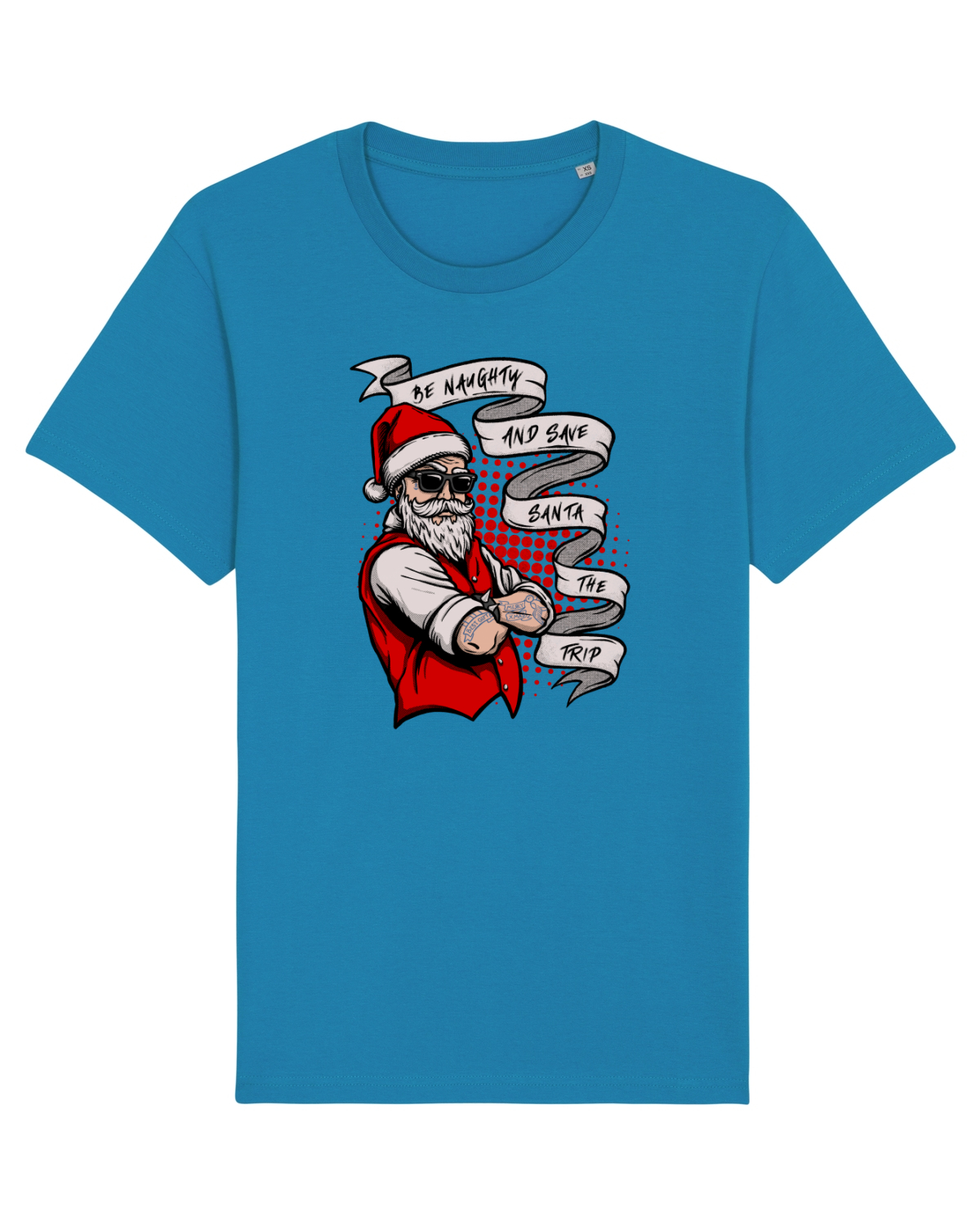 Tricou mânecă scurtă Unisex Rocker Azur