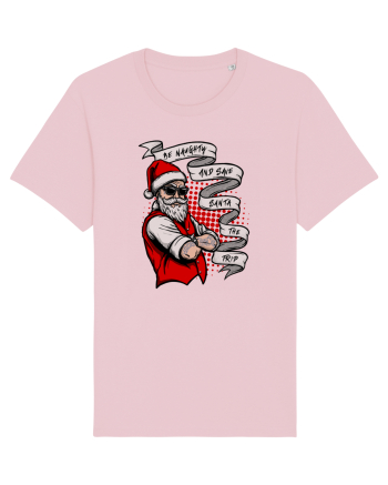 Naughty Tattooed Santa Cotton Pink