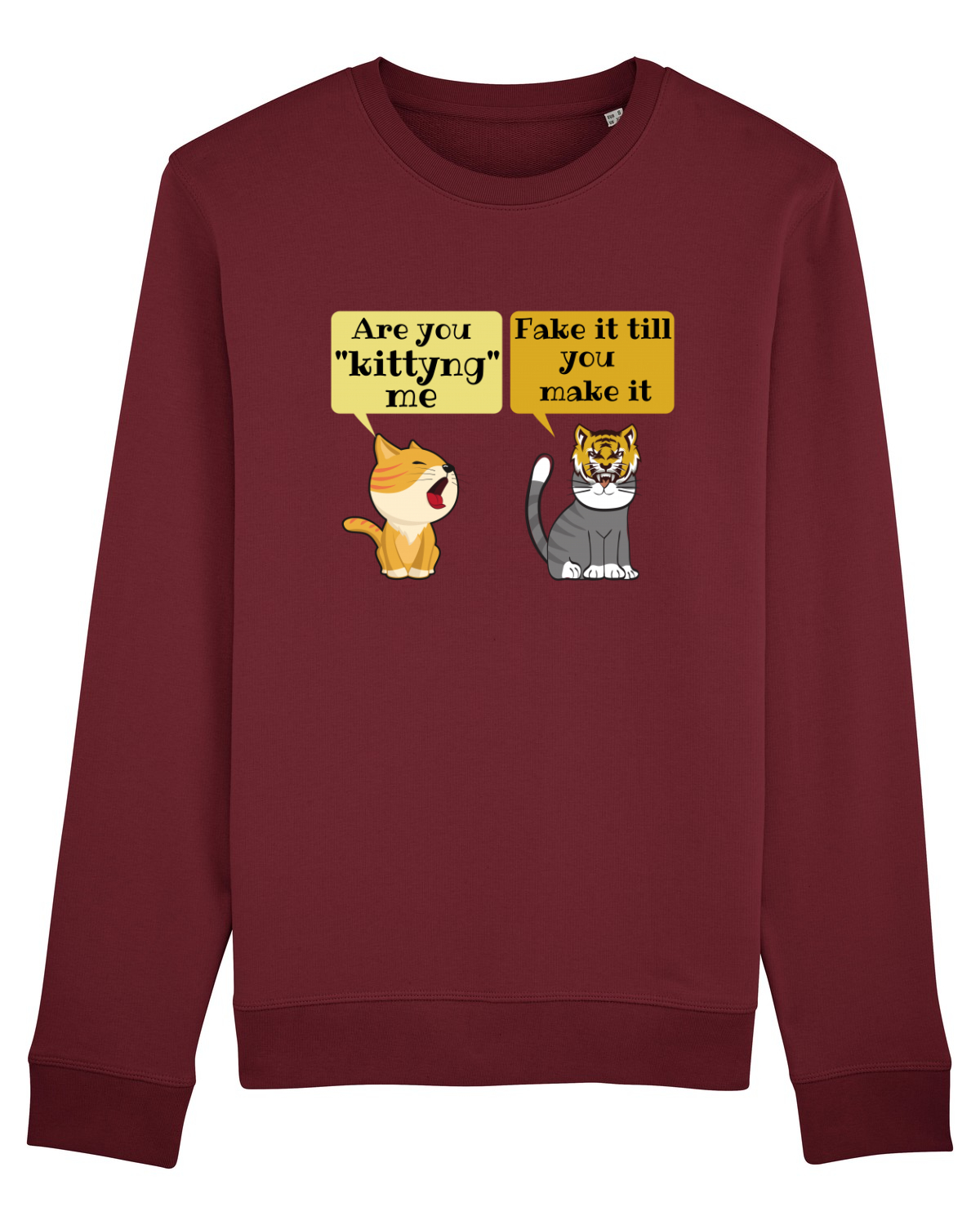 Bluză mânecă lungă Unisex Rise Burgundy