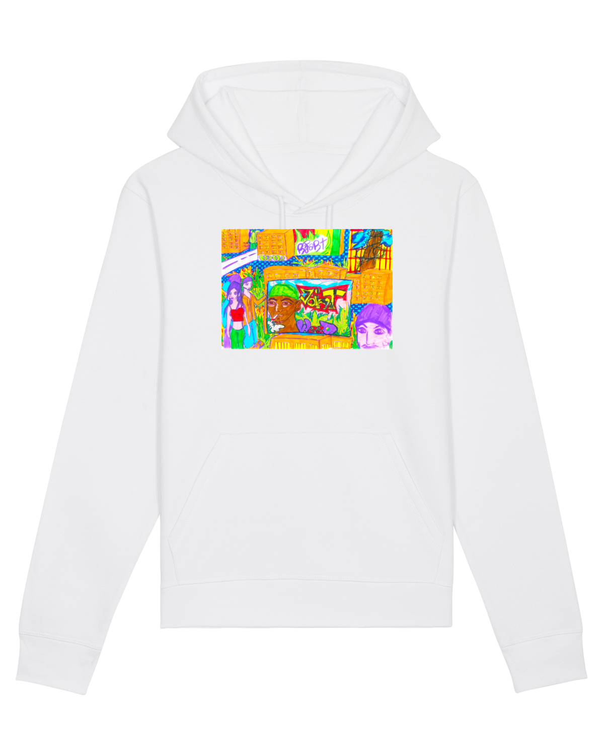 Hanorac Unisex Drummer White
