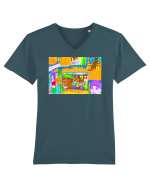 Ce nu vezi Tricou mânecă scurtă guler V Bărbat Presenter