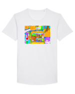 Ce nu vezi Tricou mânecă scurtă guler larg Bărbat Skater