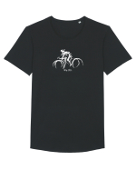 pedala #2 Tricou mânecă scurtă guler larg Bărbat Skater