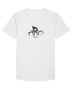 pedala #3 Tricou mânecă scurtă guler larg Bărbat Skater