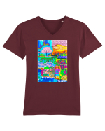 Fabrica de vise Tricou mânecă scurtă guler V Bărbat Presenter