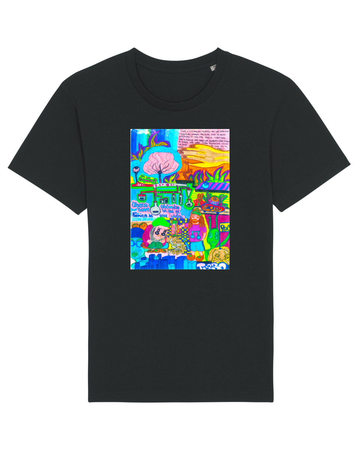 Tricou mânecă scurtă Unisex Rocker Black