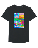 Fabrica de vise Tricou mânecă scurtă guler larg Bărbat Skater