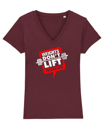 lift weights Burgundy