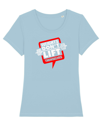 lift weights Sky Blue