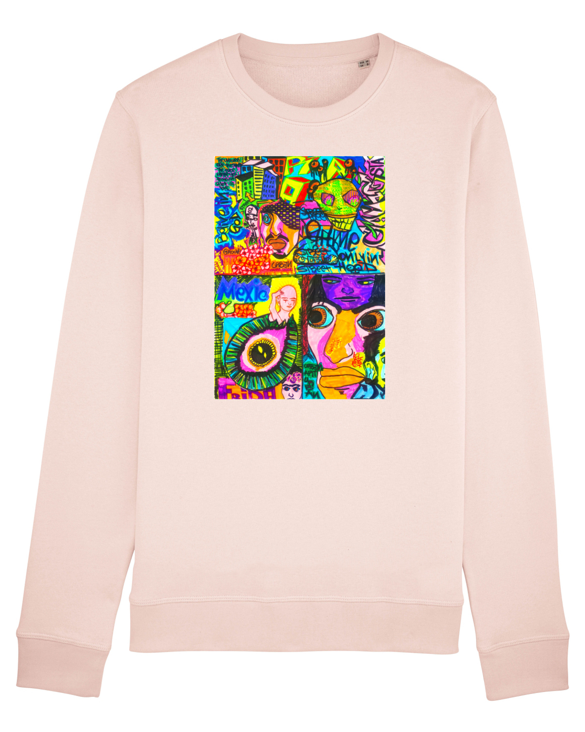 Bluză mânecă lungă Unisex Rise Candy Pink