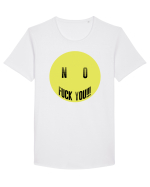 No! F you  Tricou mânecă scurtă guler larg Bărbat Skater