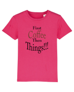 Coffee comes First Tricou mânecă scurtă  Copii Mini Creator