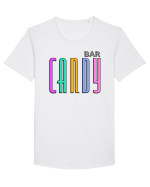 Candy bar Tricou mânecă scurtă guler larg Bărbat Skater
