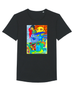 Star Tricou mânecă scurtă guler larg Bărbat Skater
