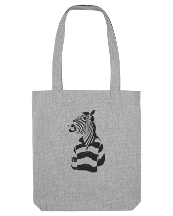 Cool Funky Zebra Heather Grey