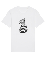 Cool Funky Zebra Tricou mânecă scurtă Unisex Rocker