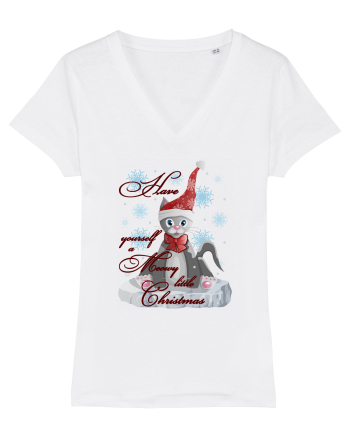 Meowy Christmas White