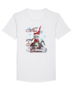 Meowy Christmas Tricou mânecă scurtă guler larg Bărbat Skater