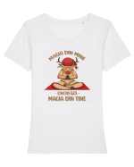 Magia din mine Tricou mânecă scurtă guler larg fitted Damă Expresser