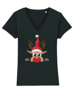 Bau Tricou mânecă scurtă guler V Damă Evoker