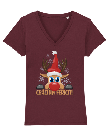 Craciun fericit cu ren Burgundy
