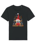 Craciun fericit cu ren Tricou mânecă scurtă Unisex Rocker