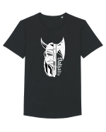 Valhalla Viking Axe Head Tricou mânecă scurtă guler larg Bărbat Skater