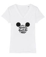 Let's do Nothing and Chill Design  Tricou mânecă scurtă guler V Damă Evoker