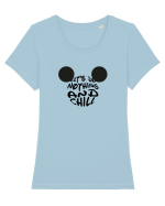 Let's do Nothing and Chill Design  Tricou mânecă scurtă guler larg fitted Damă Expresser