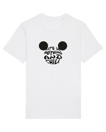 Let's do Nothing and Chill Design  White