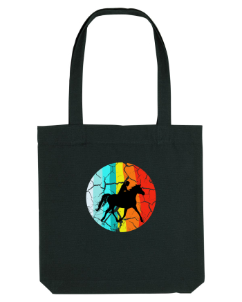 Retro Horse Riding Desugn Black